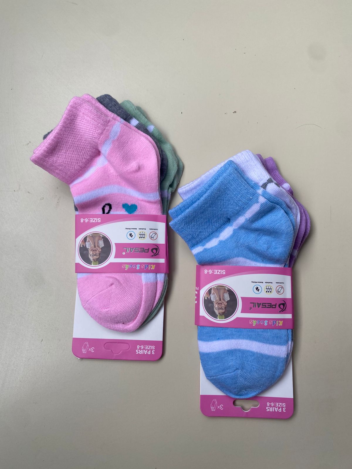 MEDIAS PARA NIÑAS – PACK X12 UNIDADES (4 PACKS DE 3)